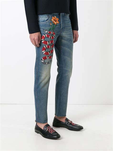 gucci denim jeans mens|designer jeans for guys gucci.